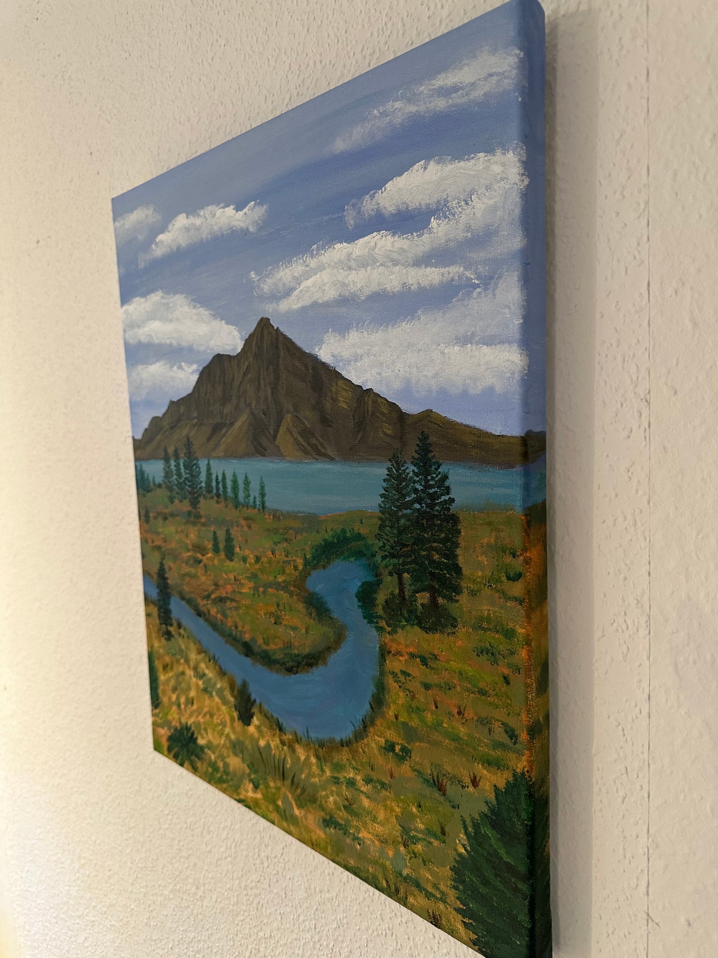 Flusslandschaft in Banff - 50x40cm