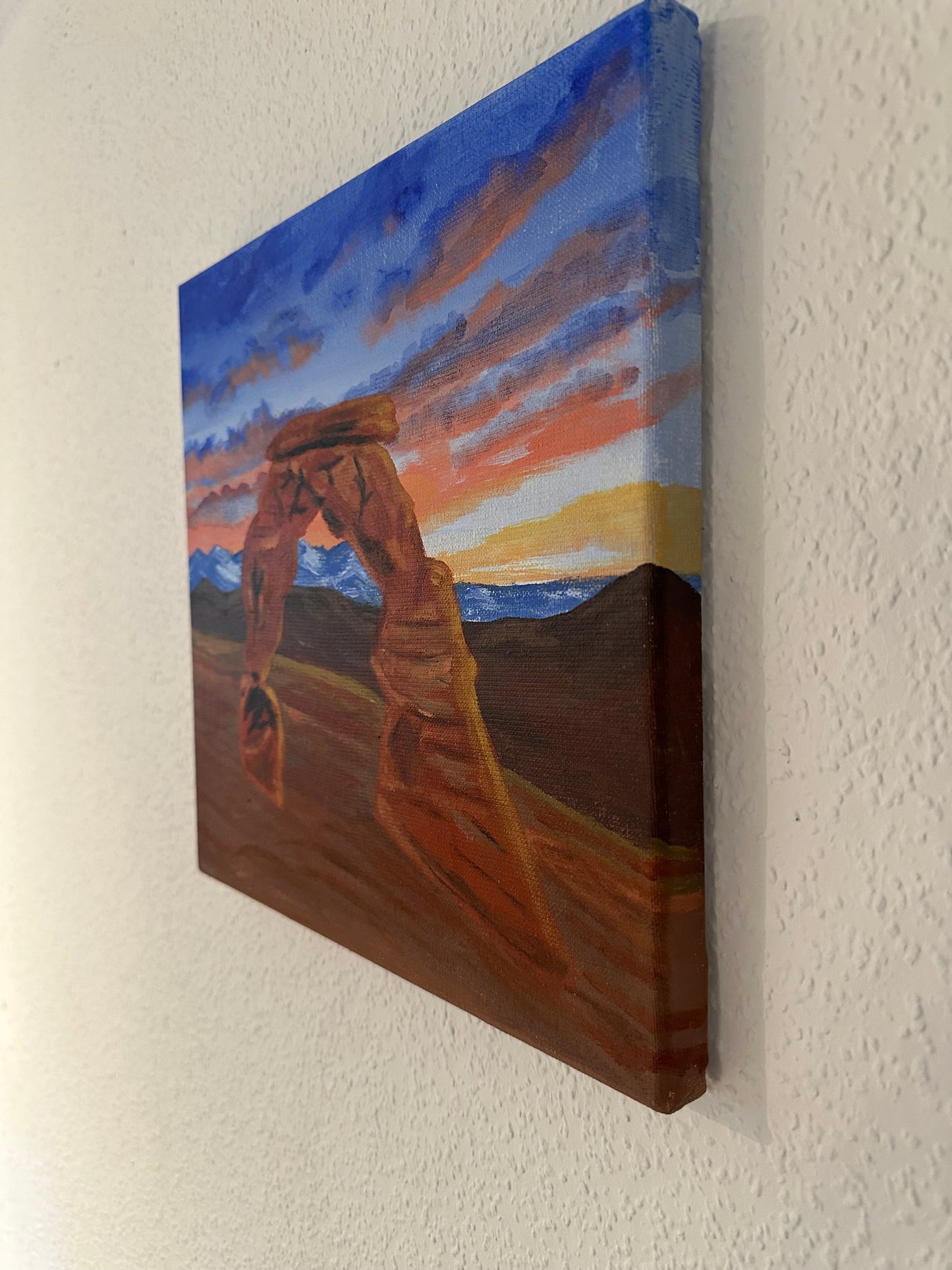 Delicate Arch – Farben des Sonnenuntergangs - 30x30
