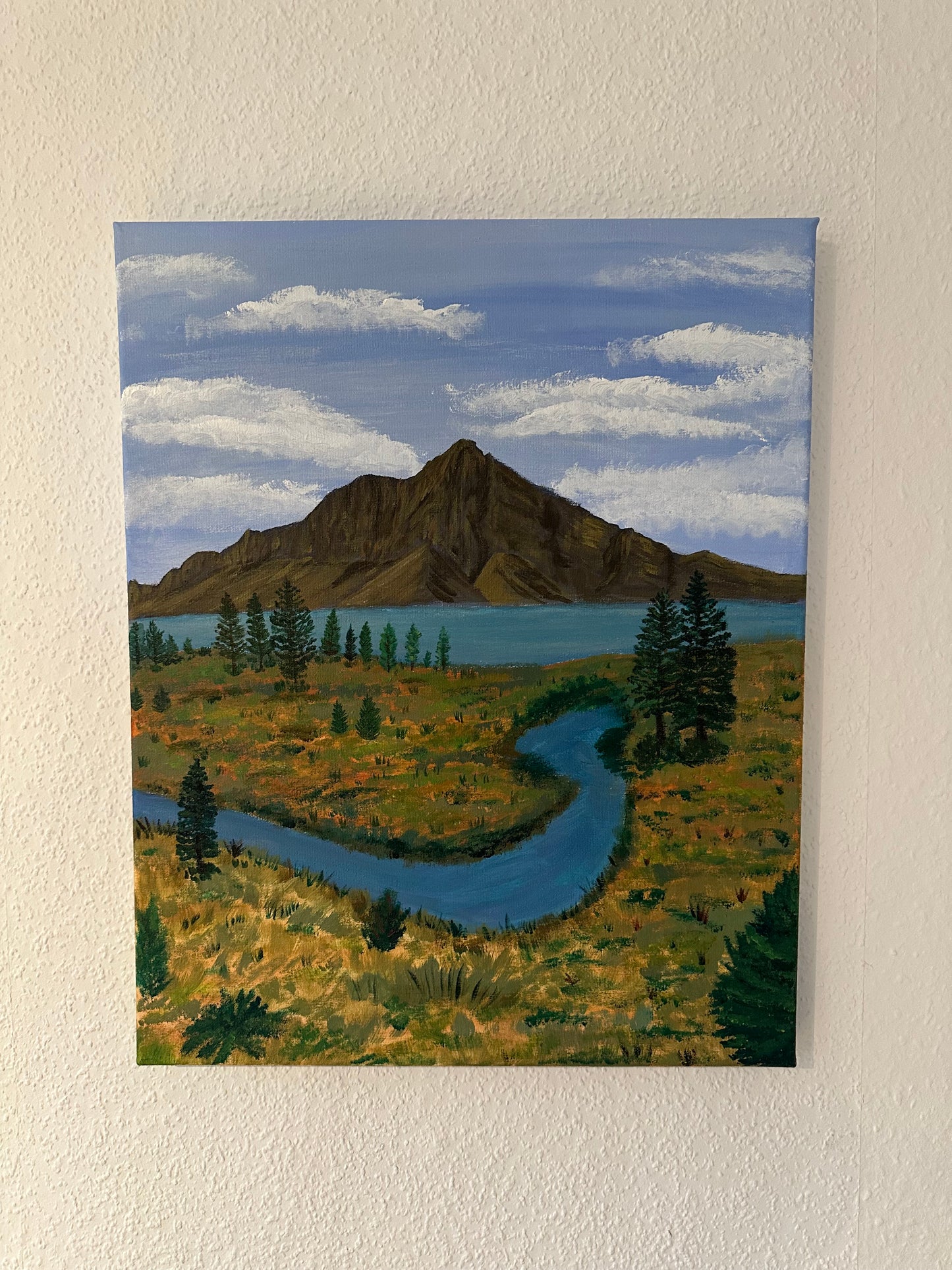 Flusslandschaft in Banff - 50x40cm